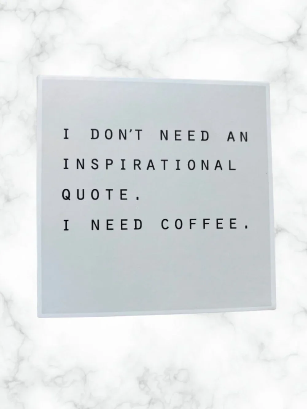 Coffee Box Sign I Need Coffee Quote Minimalist Kitchen Decor Farmhouse